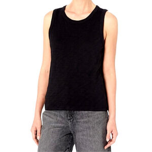 Comune Women's Small Malibu Black Scoop Neck Lightweight Tank Top